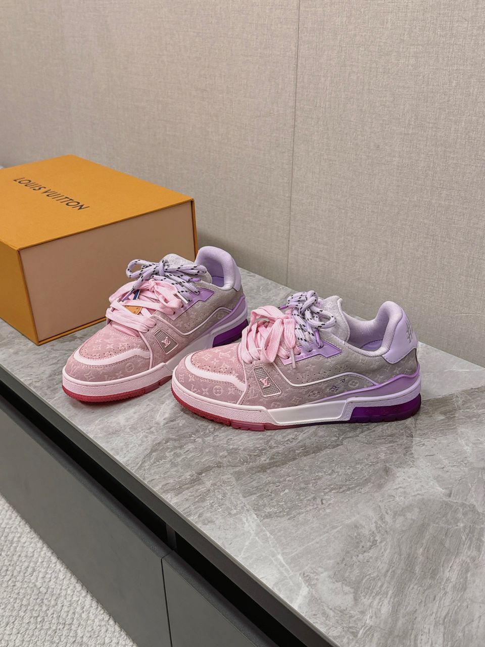 Pink Vintage Louis Vuitton Sneakers