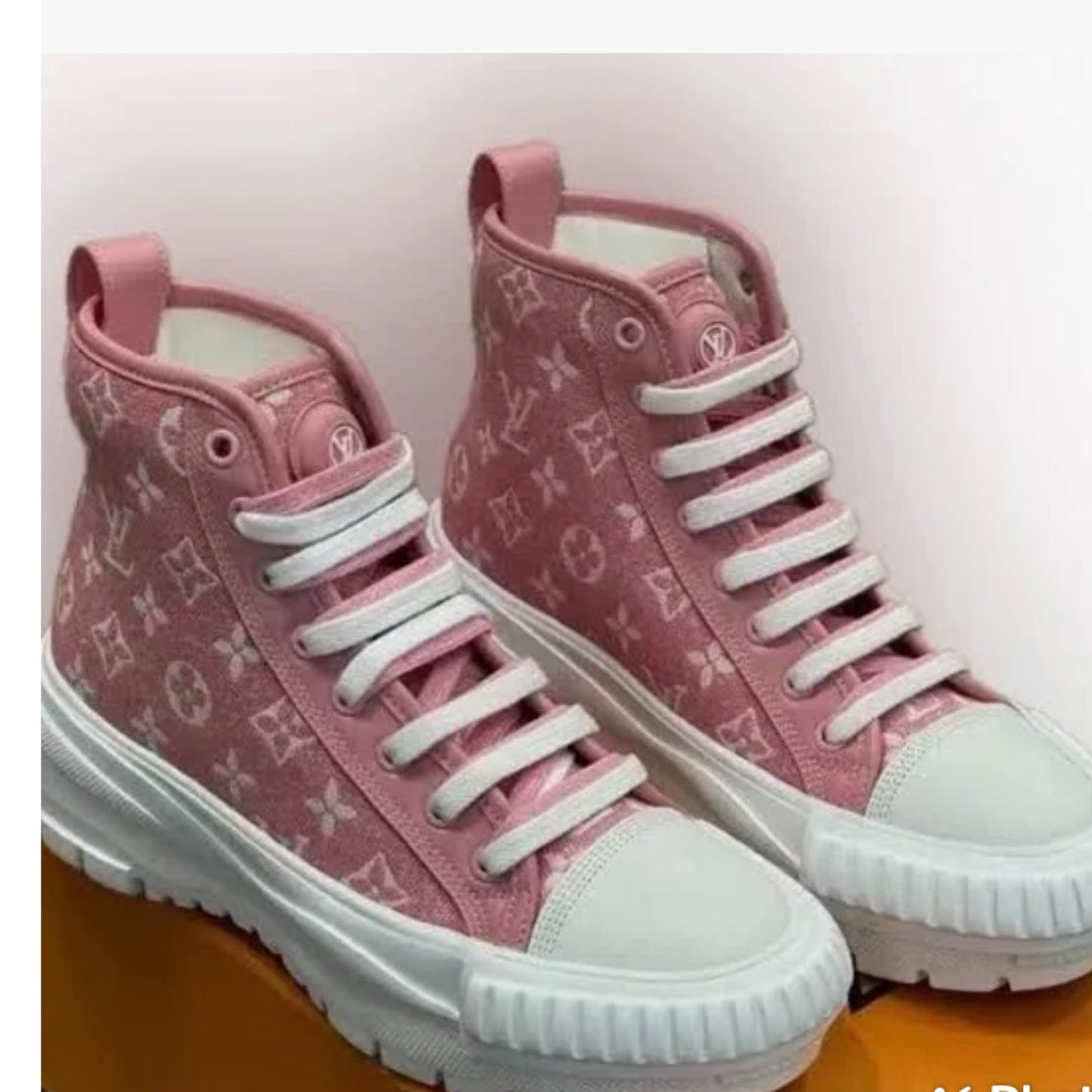 Louis Vuitton Pink Boot Lace-Up Women