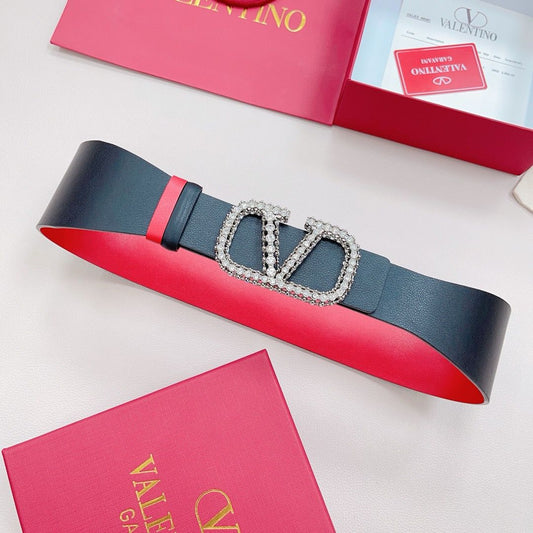 Valentino Garavani VLOGO crystal-embellished belt